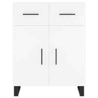 Credenza cassettiera mobile contenitore organizer cucina soggiorno salotto alto 695 x 34 x 180 cm legno ingegnerizzato bianco 02_0032664