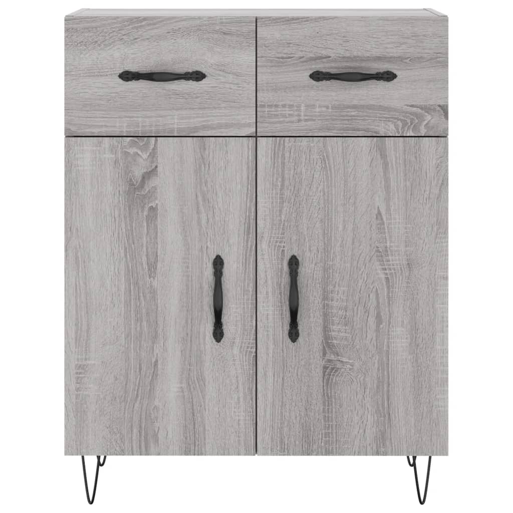 Credenza Grigio Sonoma 69,5x34x180 cm in Legno Multistrato 3200551