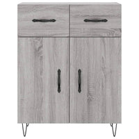 Credenza Grigio Sonoma 69,5x34x180 cm in Legno Multistrato 3200551