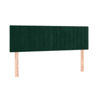 Giroletto a Molle con Materasso Verde Scuro 140x190 cm Velluto 3141422