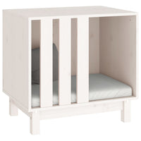 Casetta per Cani bianco 60x45x57 cm in Legno Massello di Pino 822477