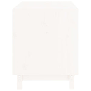 Cuccia per cani 70 x 50 x 62 cm in legno di pino massiccio bianco 02_0043454