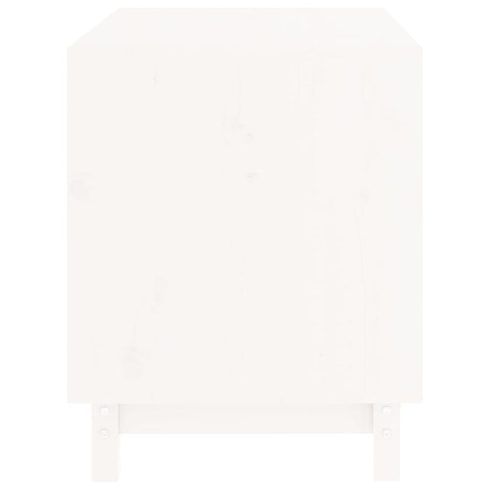 Casetta per Cani bianco 70x50x62 cm in Legno Massello di Pino 822482