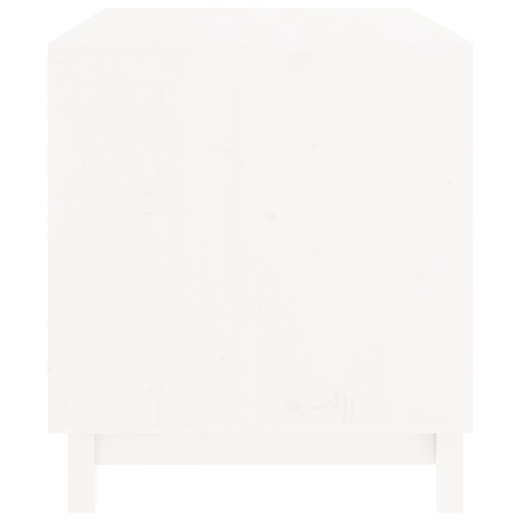 Cuccia per cani 90 x 60 x 67 cm in legno di pino massiccio bianco 02_0043459