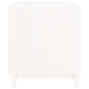 Cuccia per cani 90 x 60 x 67 cm in legno di pino massiccio bianco 02_0043459