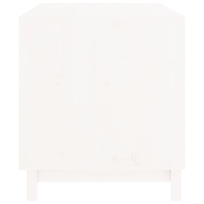 Cuccia per cani 90 x 60 x 67 cm in legno di pino massiccio bianco 02_0043459
