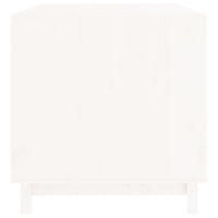 Cuccia per cani 100 x 70 x 72 cm in legno di pino massiccio bianco 02_0043435