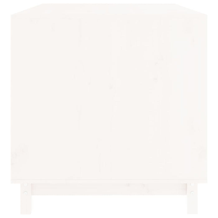 Cuccia per cani 100 x 70 x 72 cm in legno di pino massiccio bianco 02_0043435