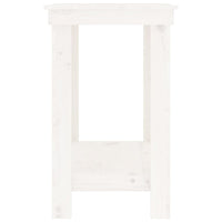 Banco da Lavoro Bianco 80x50x80 cm in Legno Massello di Pino 822497