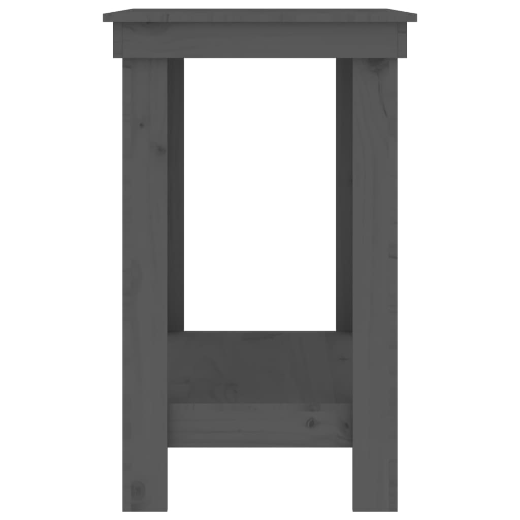 Banco da Lavoro Grigio 80x50x80 cm in Legno Massello di Pino 822498