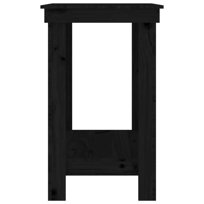 Banco da Lavoro Nero 80x50x80 cm in Legno Massello di Pino 822500