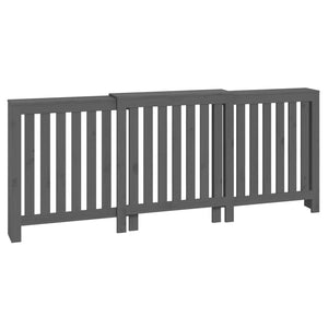 Copertura Termosifone Grigia 210x21x85 cm Legno Massello Pino cod mxl 61406