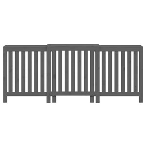 Copertura Termosifone Grigia 210x21x85 cm Legno Massello Pino cod mxl 61406