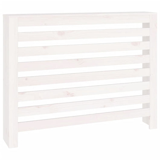 Copertura Termosifone Bianca 108,5x19x84 cm Legno Massello Pino 822597