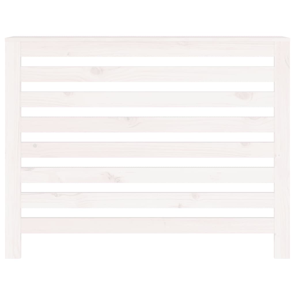 Copertura Termosifone Bianca 108,5x19x84 cm Legno Massello Pino cod mxl 71546