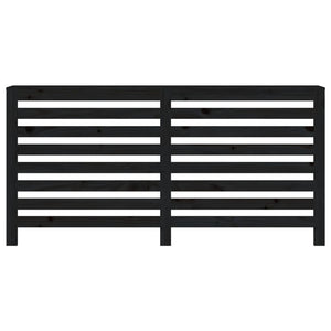 Copertura Termosifone Nera 169x19x84 cm Legno Massello di Pino cod mxl 66513