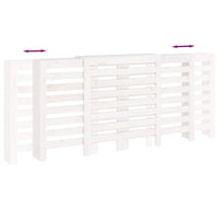 Copertura Termosifone Bianca 210x21x85 cm Legno Massello Pino cod mxl 71096