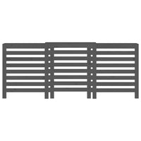 Copertura Termosifone Grigia 210x21x85 cm Legno Massello Pino 822613