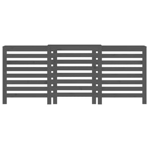 Copertura Termosifone Grigia 210x21x85 cm Legno Massello Pino 822613