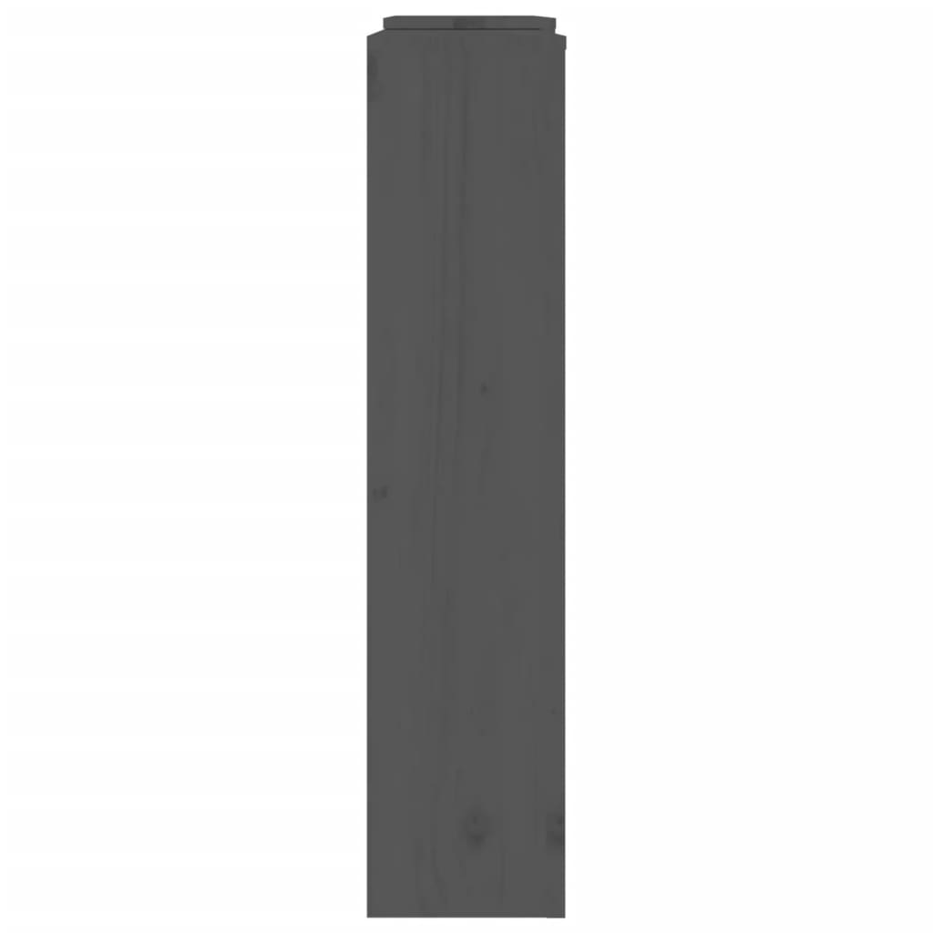 Copertura Termosifone Grigia 210x21x85 cm Legno Massello Pino 822613