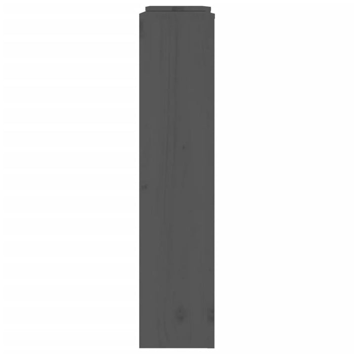 Copertura Termosifone Grigia 210x21x85 cm Legno Massello Pino 822613