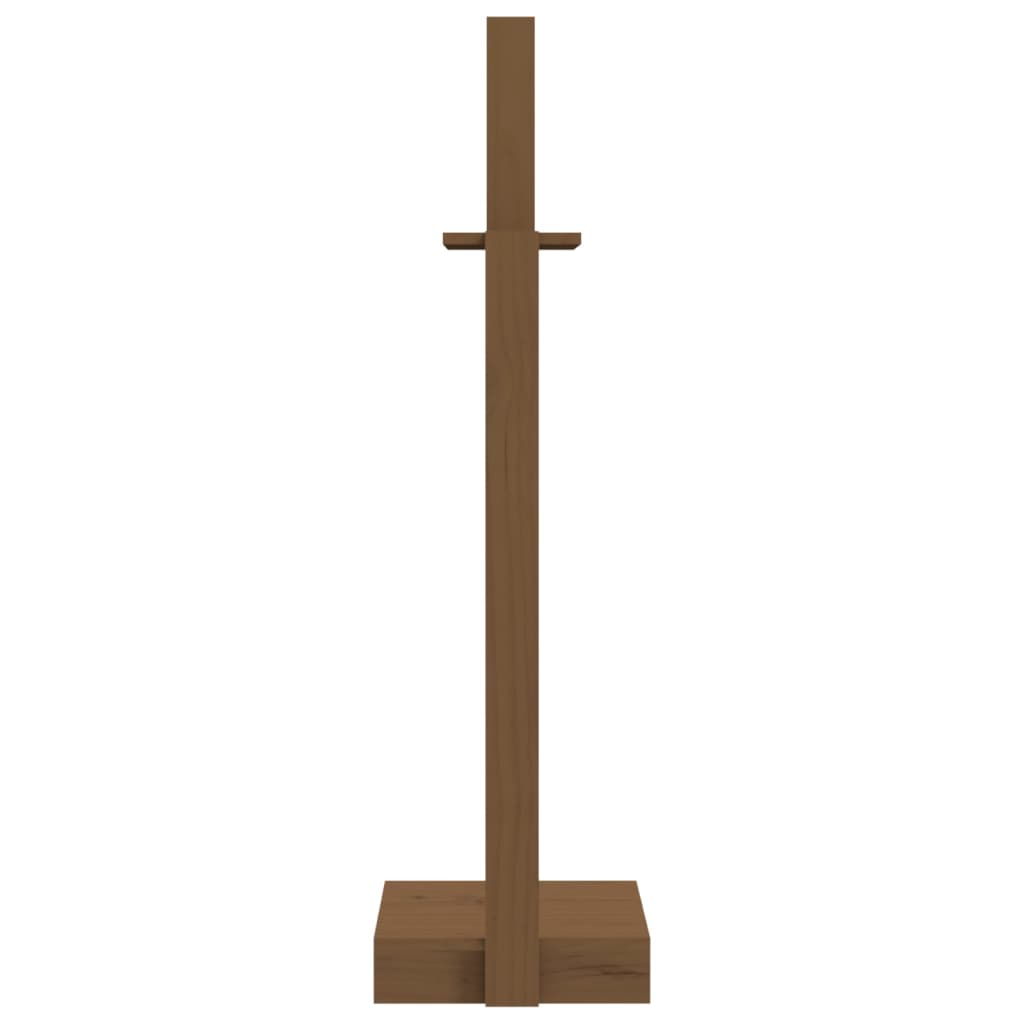 Portalegna Miele 33,5x30x110 cm in Legno Massello di Pino cod mxl 18301