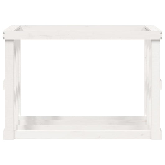 Portalegna da esterno 108 x 52 x 74 cm legno massello di pino bianco 02_0043826