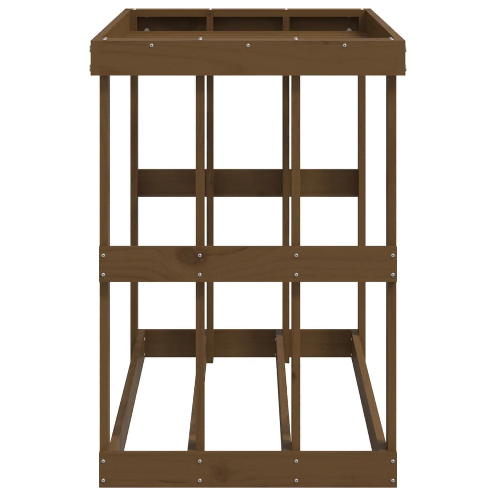 Portaceppi da Esterno Ambra 108x52x74 cm Legno Massello di Pino 822634