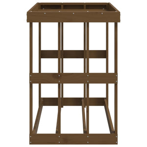 Portaceppi da Esterno Ambra 108x52x74 cm Legno Massello di Pino 822634