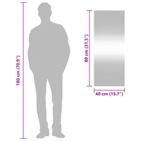 Specchio da Parete-Specchio a Muro-Specchio Decorativo 40x100 cm Vetro Rettangolare