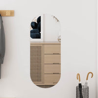 Specchio da Parete 25x60 cm Vetro Ovalecod mxl 90407
