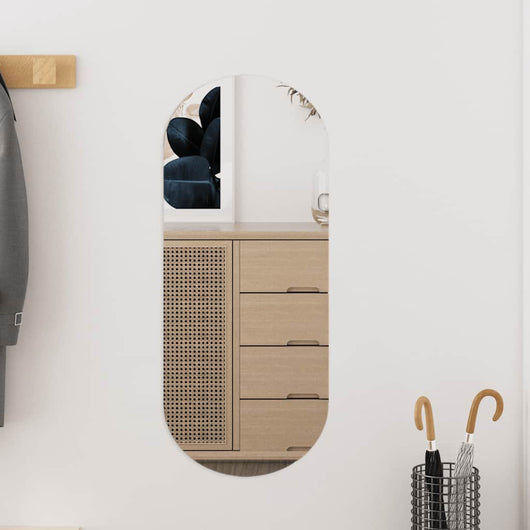 Specchio da Parete 25x60 cm Vetro Ovalecod mxl 90407