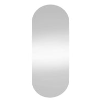 Specchio da Parete-Specchio a Muro-Specchio Decorativo 30x70 cm Vetro Ovale