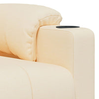 Poltrona Elettrica Reclinabile Crema in Tessuto 3143500