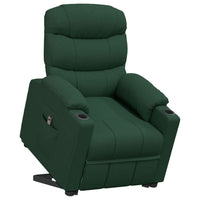 Poltrona Alzapersona Verde Scuro Tessuto