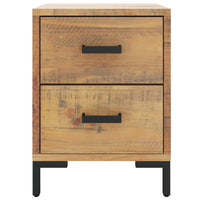 Comodini 2 pz 36x30x45 cm in Legno Massello di Pino 3120338