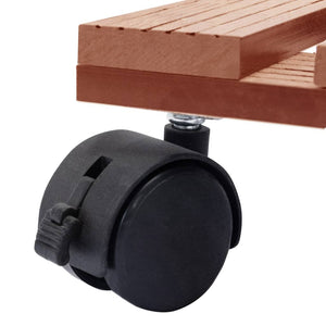 Carrelli Porta Piante 4 pz Marroni 30x30x7,5 cm WPC cod mxl 58256