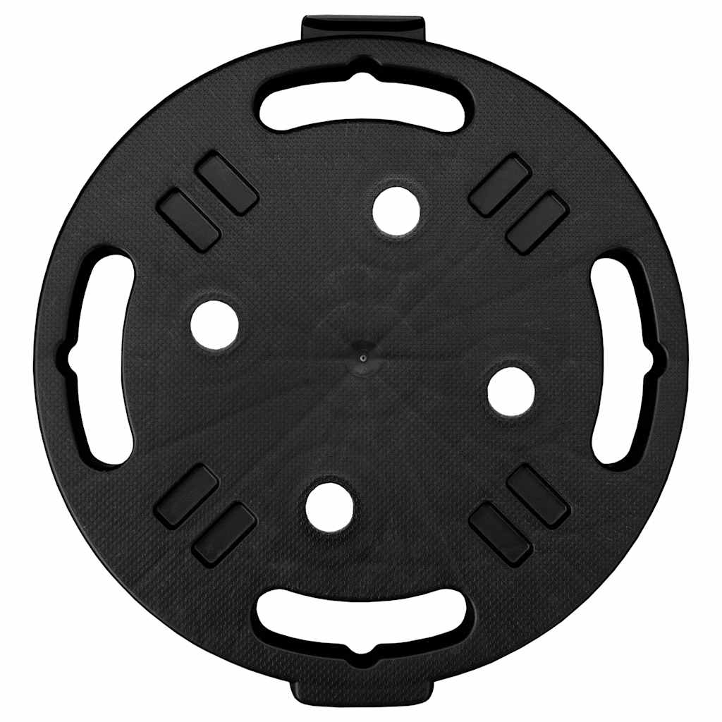 Carrelli per Piante con Ruote 5 pz Diametro 30 cm Neri 170 kg cod mxl 65133