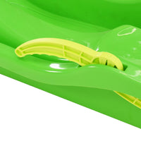 Slittino con Freni Verde 87x40x18 cm in Polipropilene 93715