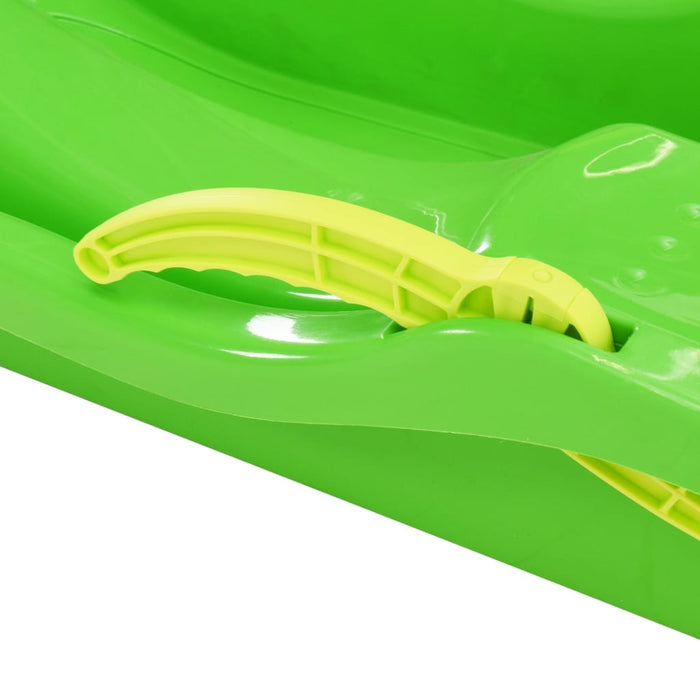 Slittino con Freni Verde 87x40x18 cm in Polipropilene 93715