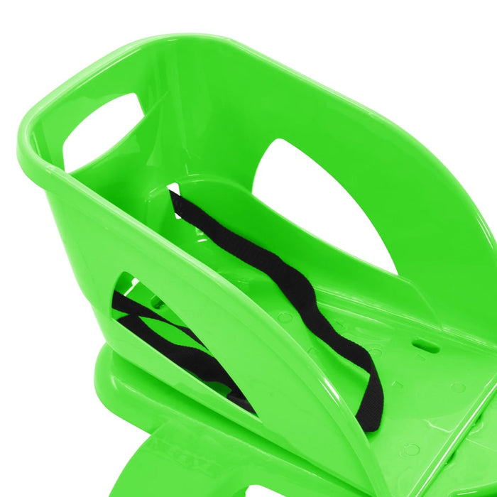 Slittino con Seduta e Volante Verde 102,5x40x23cm Polipropilene cod mxl 65076