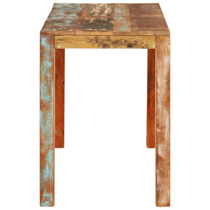 Tavolo da Pranzo 110x55x76 cm in Legno Massello di Recupero 350314