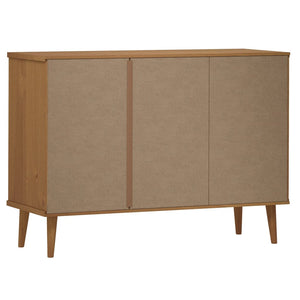 Credenza MOLDE Marrone 113x40x80 cm in Legno Massello di Pino 350513