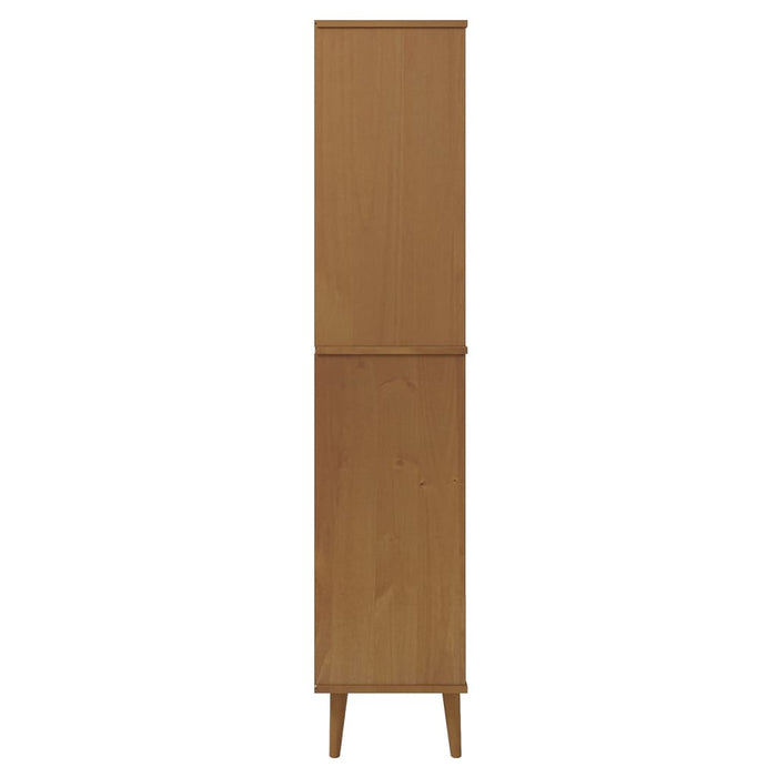 Libreria MOLDE Marrone 85x35x170,5 cm in Legno Massello di Pino 350540