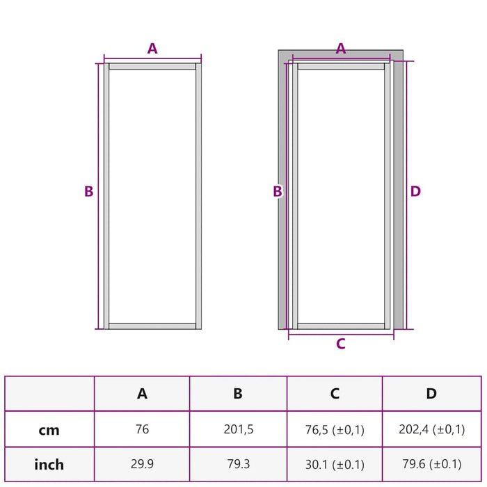 Porta Interna 76x201,5 cm Nera in Vetro ESG e Alluminio 350564