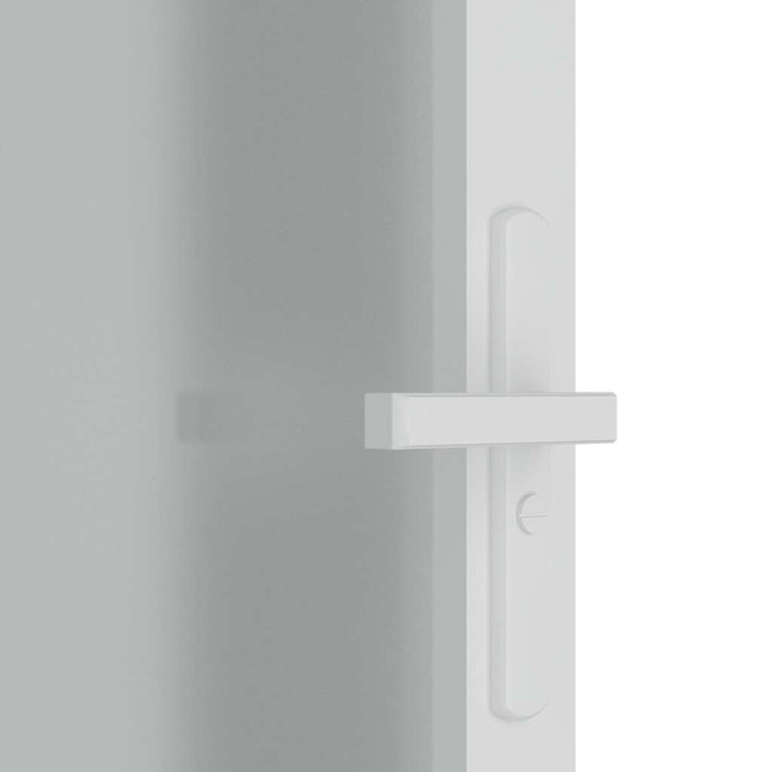 Porta Interna 102,5x201,5 cm Bianco Opaco in Vetro e Alluminio cod mxl 58334