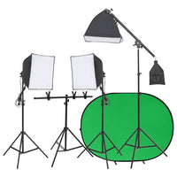 Kit per Studio Fotografico con Set di Luci e Fondale