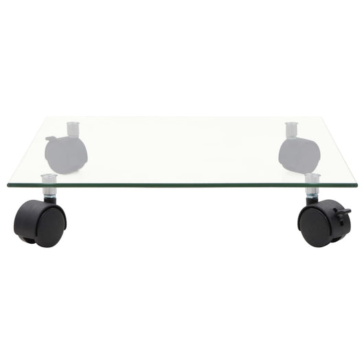 Carrelli Porta Piante 4 pz 35x35 cm Vetro Temperato Quadrati 3144027