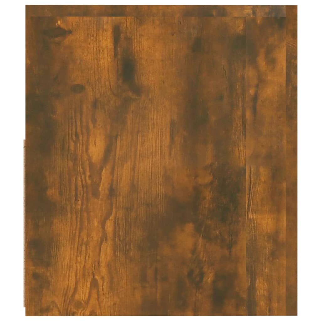 Comodini 2 pz con Luci LED Rovere Fumo 60x35x40 cm 3144972