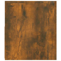 Comodini 2 pz con Luci LED Rovere Fumo 60x35x40 cm 3144972